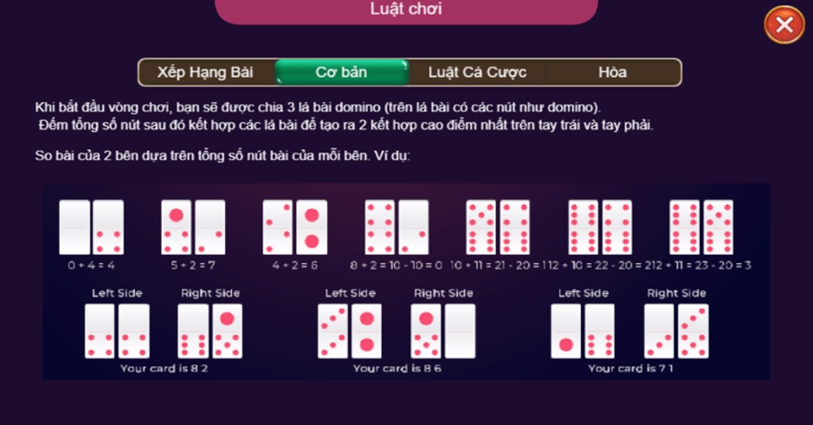 Cách tính điểm khi chơi Domino