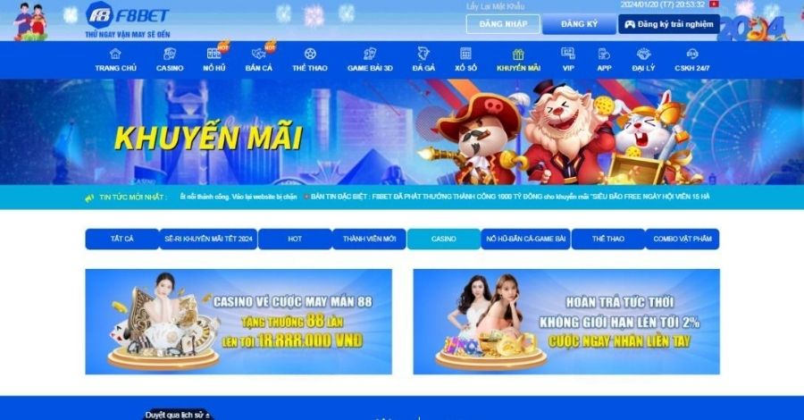 Khuyến Mãi F8BET - Nhận Thưởng Miễn Phí Không Giới Hạn 