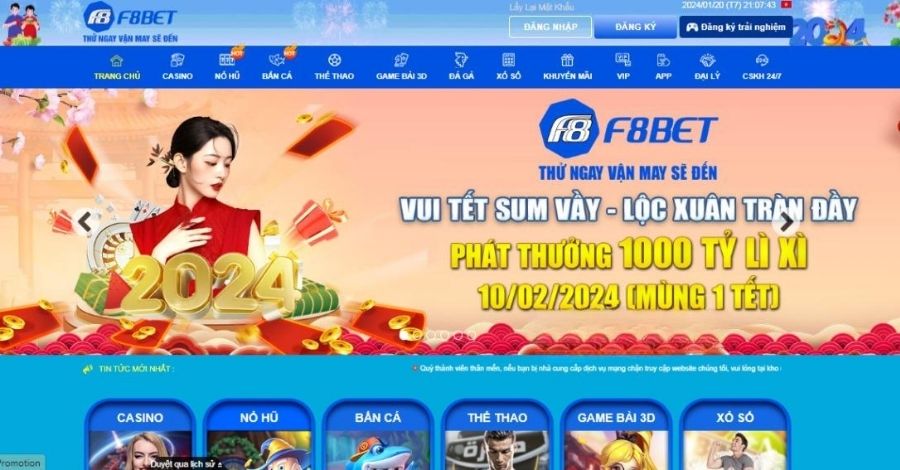 Khuyến Mãi F8BET - Nhận Thưởng Miễn Phí Không Giới Hạn 