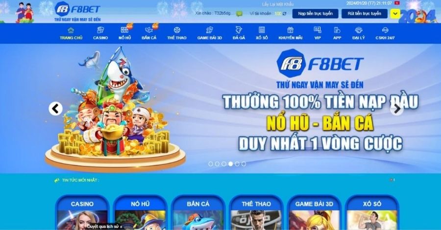 Bắn Cá Đổi Thưởng Tiền Mặt Dễ Chơi Dễ Thắng Tại F8BET